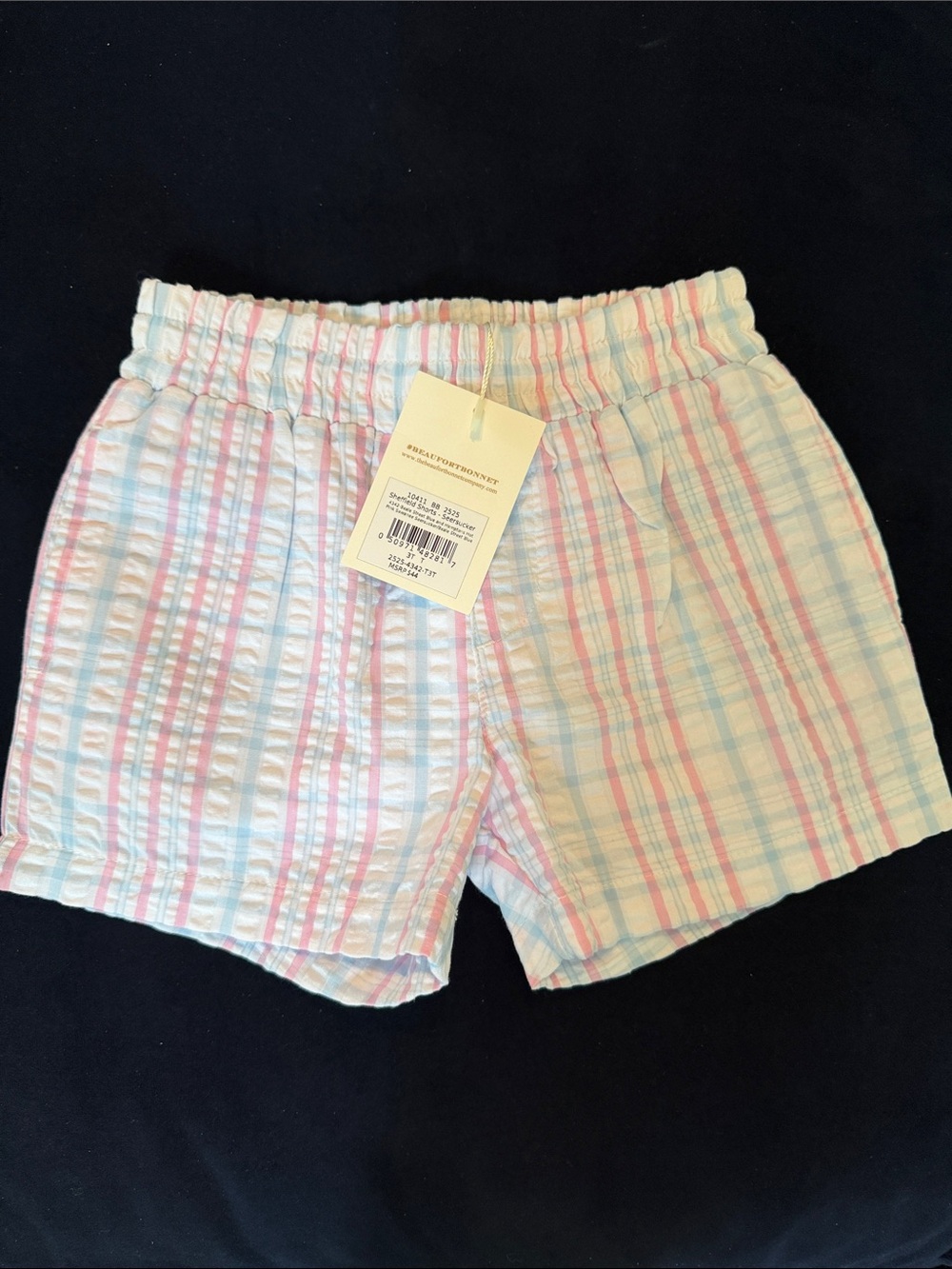 3T Boys TBBC Seersucker Elastic Waist Shorts